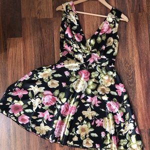 Floral Silk Dress